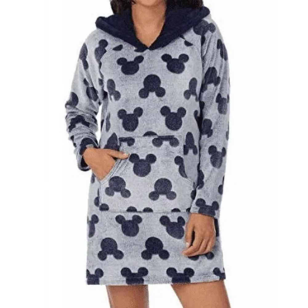 Disney Womens Mickey Mouse Fleece Lounge Hoodie Medium - Picture 1 of 7